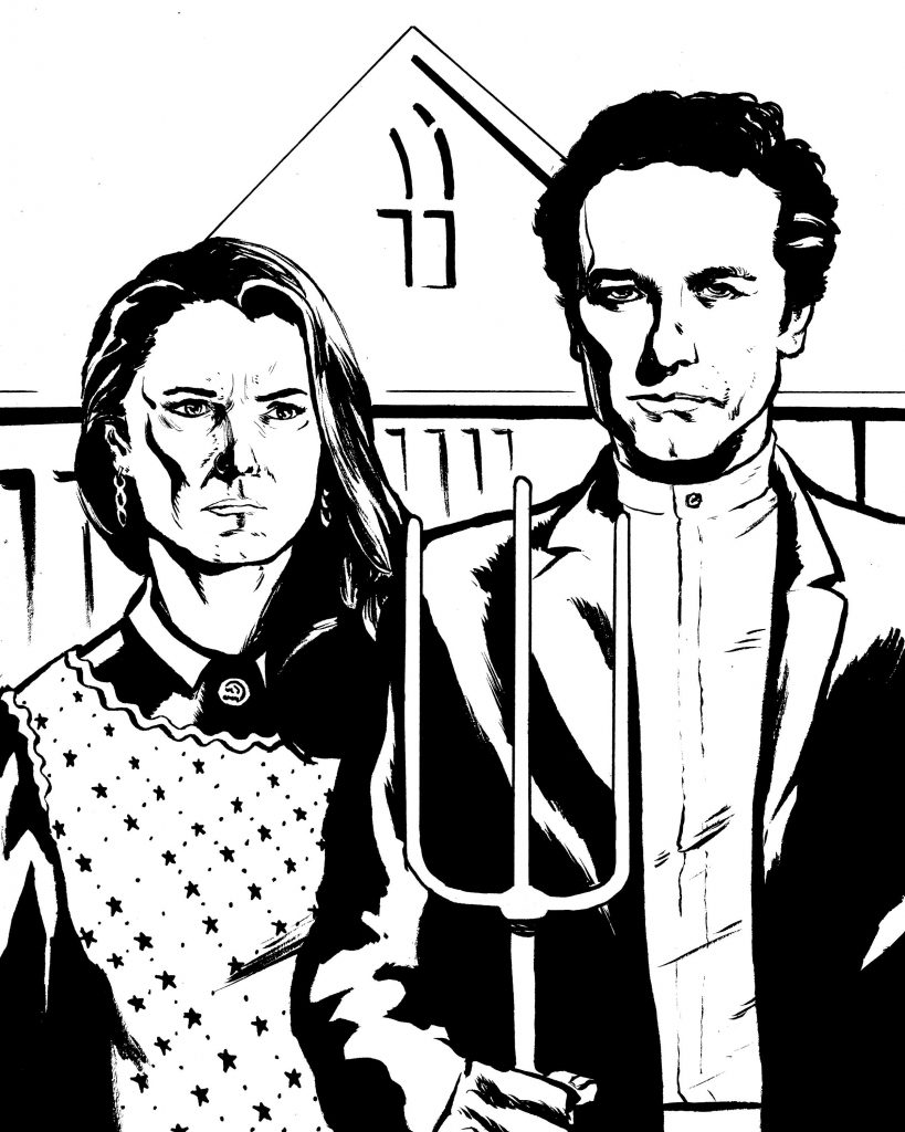 Elizabeth and Phillip Jennings (Keri Russell and Matthew Rhys, The Americans)