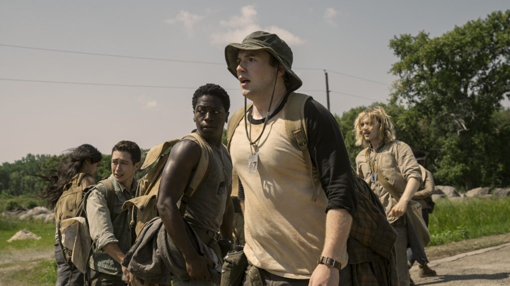 The Long Walk (Lionsgate) Joshua Odjick Jordan Gonzalez David Johnson Cooper Hoffman Charlie Plummer