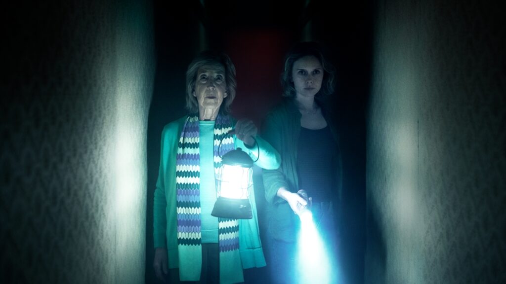 Insidious: Out of the Further (Sony Pictures) Lin Shaye and Amelia Eve